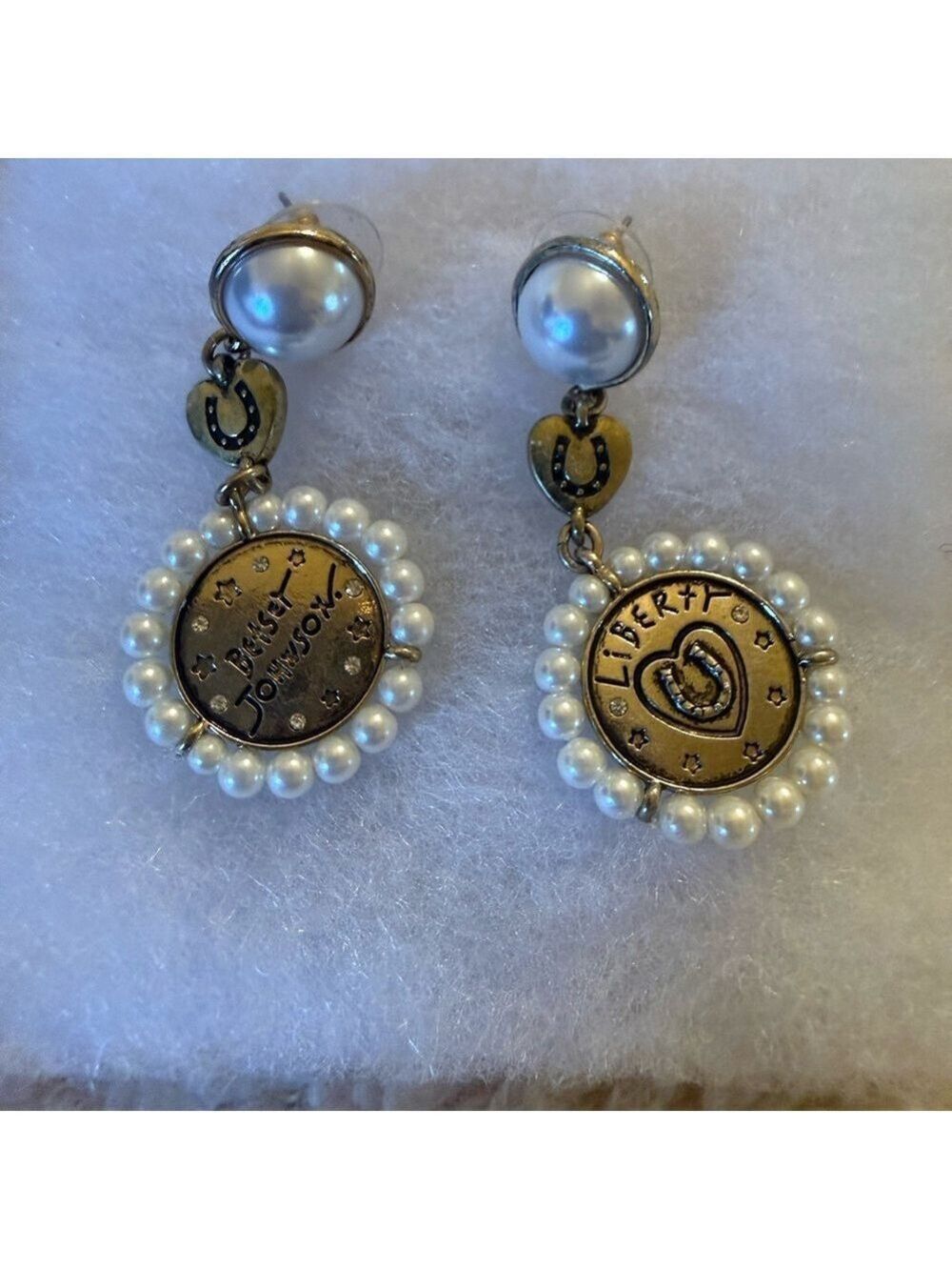 Betsey Johnson Lucky Charm Earrings
